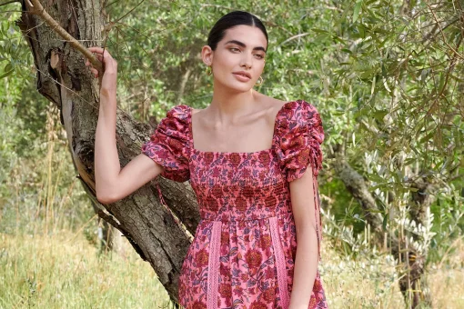 Camilla Dress Magenta Rosa