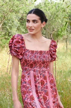 Camilla Dress Magenta Rosa
