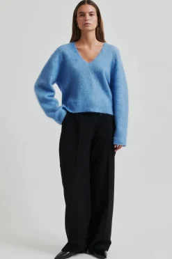 Camryn Knit V-Neck Marina