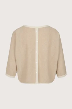 Canonbie Button Contrast Cashmere Beige/Ice
