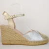 Carla Espadrille Gold/Silver