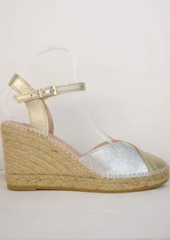 Carla Espadrille Gold/Silver