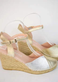 Carla Espadrille Gold/Silver