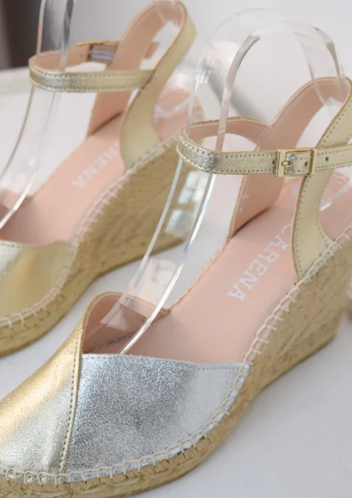 Carla Espadrille Gold/Silver