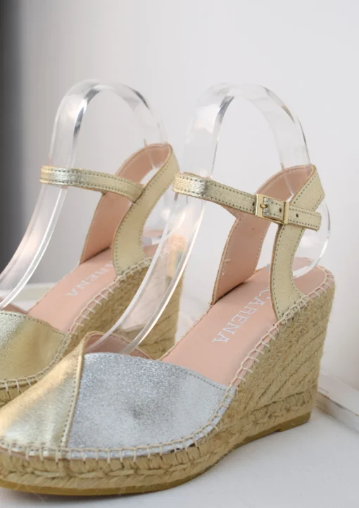 Carla Espadrille Gold/Silver