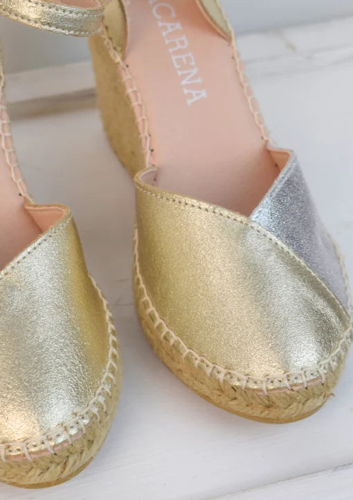 Carla Espadrille Gold/Silver