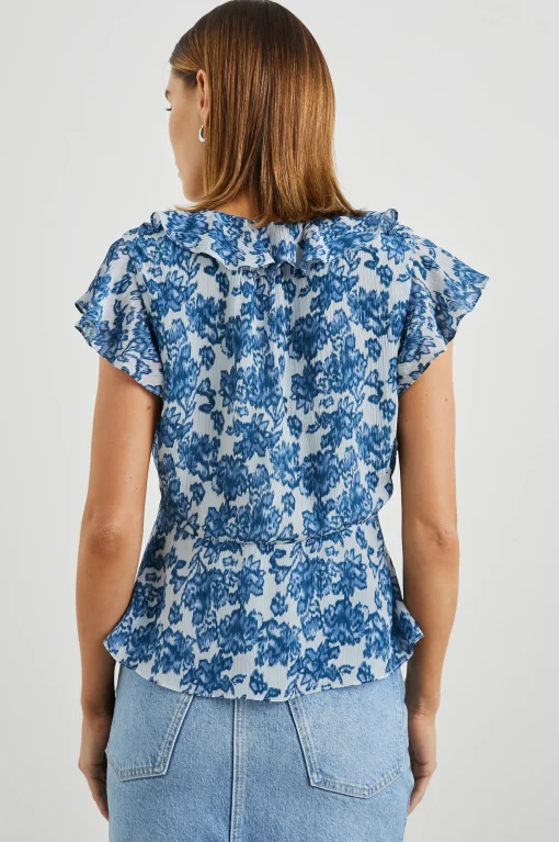 Carmine Top Chambray Floral