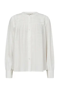 Cassie Pintuck Shirt White