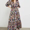 Caterine Dress Navy Wildflower