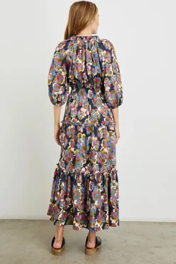 Caterine Dress Navy Wildflower