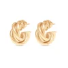 Chunky Twist Hoops Gold