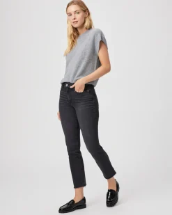 Cindy Jeans Raw Hem Black Lotus