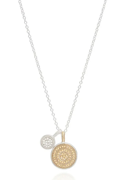 Circle of Life Dual Divided Disc Necklace