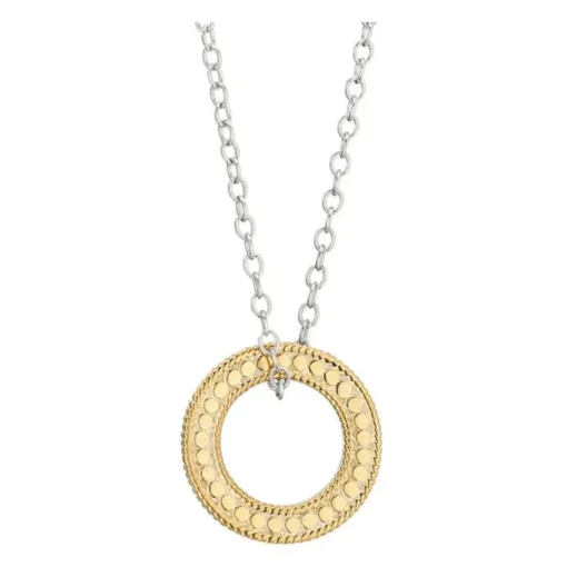 Circle of Life Open "O" Charity Necklace 16-18" Gold/Silver