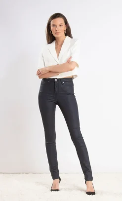 Claire Wax Sateen Navy