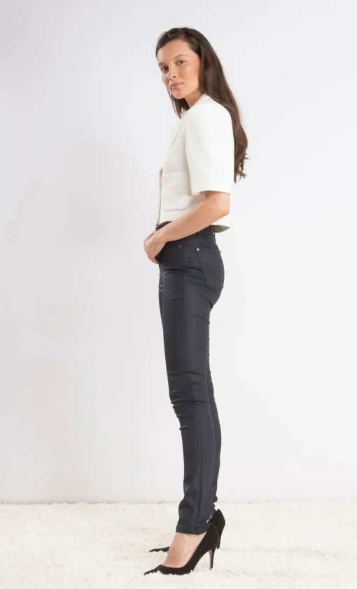 Claire Wax Sateen Navy