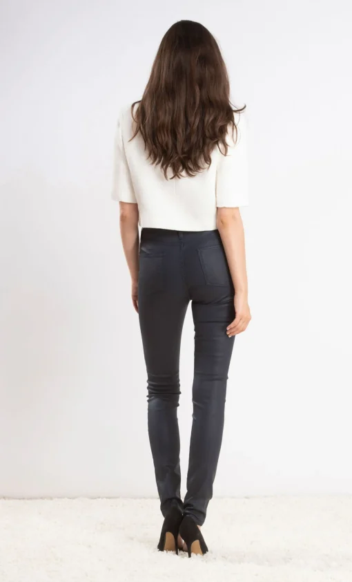Claire Wax Sateen Navy