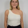 Clara Sleeveless Tee Ecru