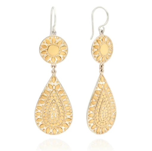 Classic Double Drop Flower Earrings