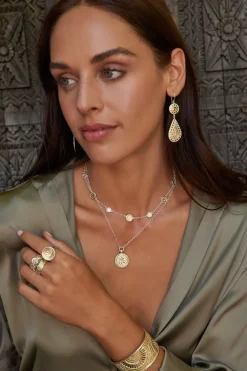 Classic Double Drop Flower Earrings