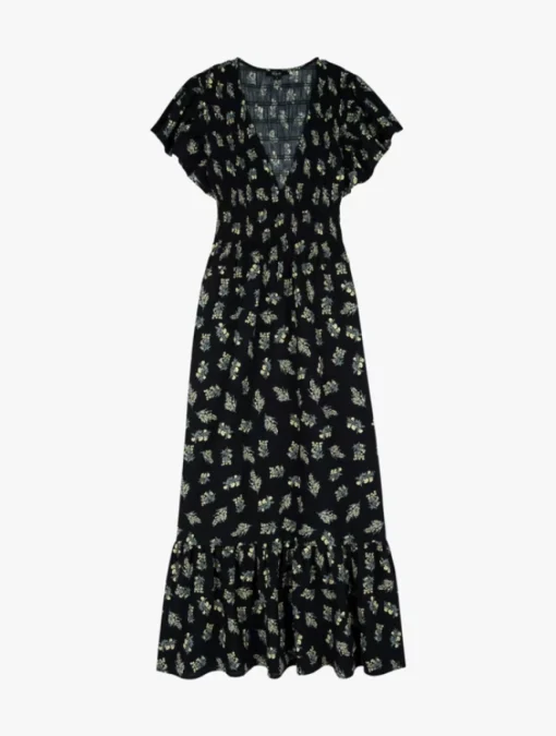 Clementine Dress Dark Amaryllis