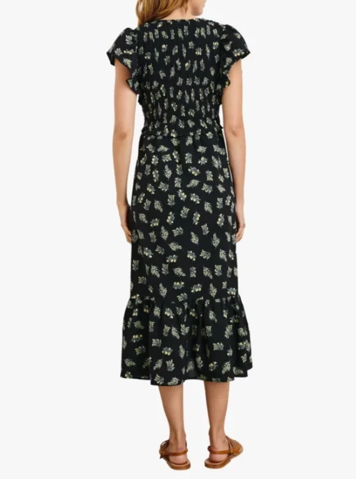 Clementine Dress Dark Amaryllis