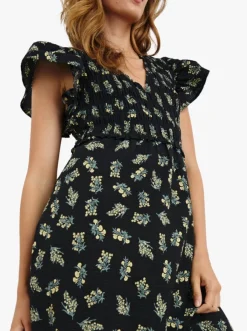 Clementine Dress Dark Amaryllis