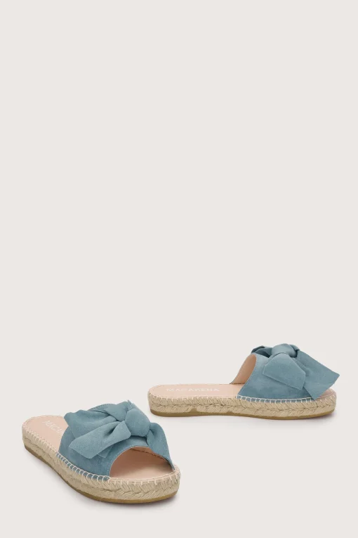 Cleo Bow Slider Denim Blue