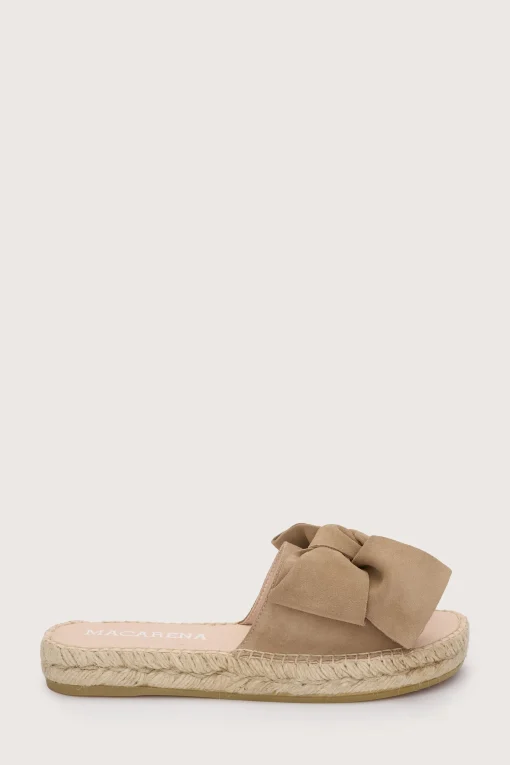 Cleo Bow Slider Taupe