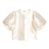 Cleo Puff Sleeve Top Ivory