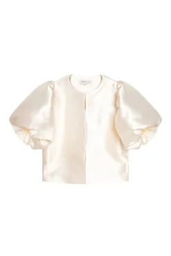 Cleo Puff Sleeve Top Ivory