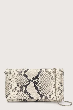 Clutch Pitone Beige