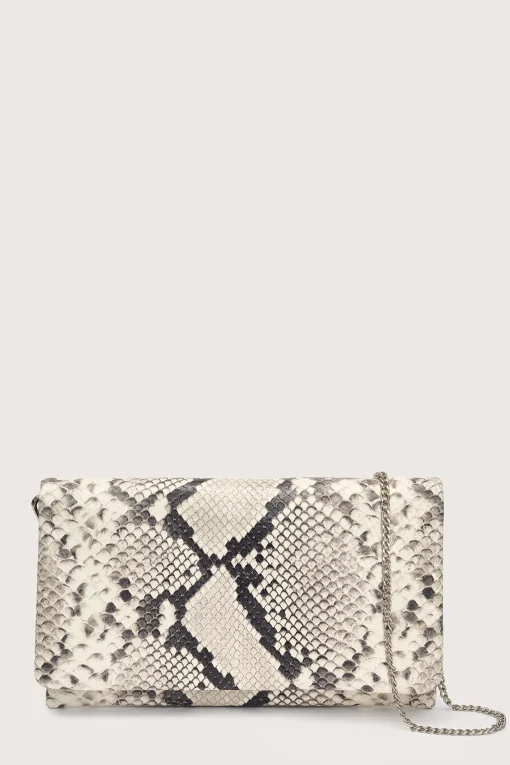 Clutch Pitone Beige