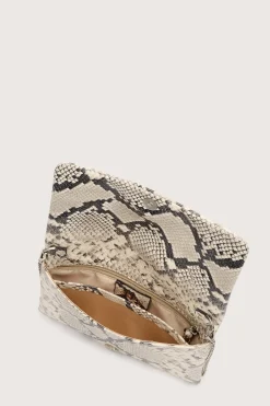 Clutch Pitone Beige