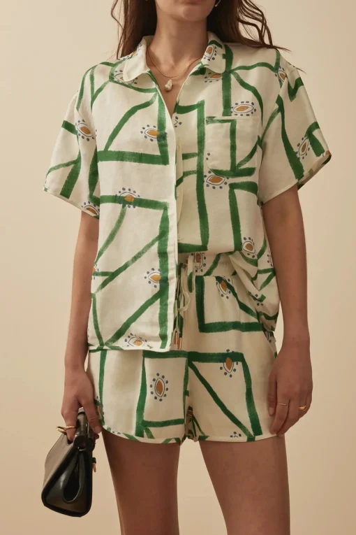 Cosima Shirt Sirus Grid