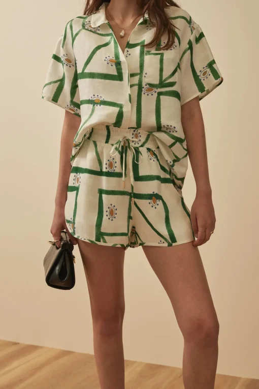 Cosima Shirt Sirus Grid