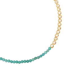 Cubic Zirconia Choker Turquoise