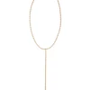 CZ Lanyard Necklace Oval