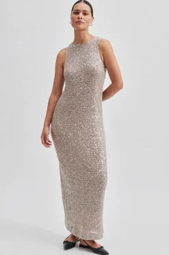 Dazzling Dress Vintage Khaki