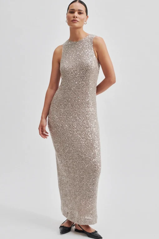 Dazzling Dress Vintage Khaki