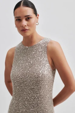 Dazzling Dress Vintage Khaki
