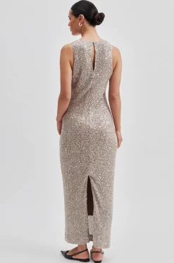 Dazzling Dress Vintage Khaki