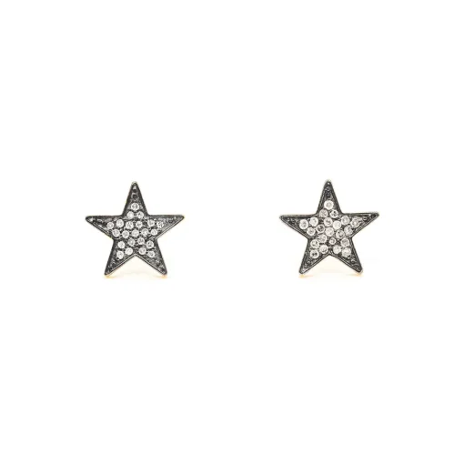 Diamond Chunky Star Studs