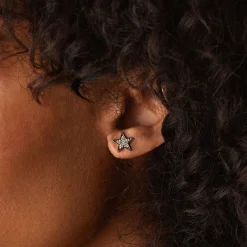 Diamond Chunky Star Studs