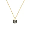 Diamond Mini Lock Necklace Gold