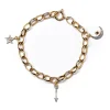 Diamond Moon & Stars Bracelet