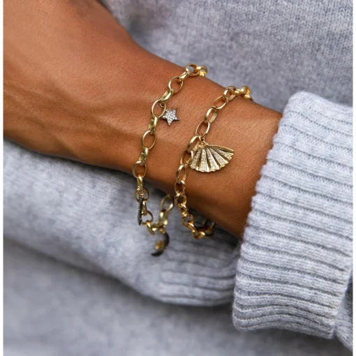 Diamond Moon & Stars Bracelet