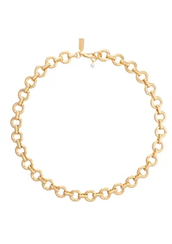 Donut Chain Necklace Gold 40cm