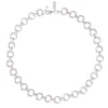Donut Chain Necklace Silver 40cm