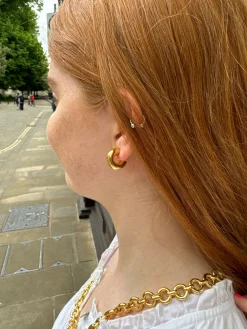 Donut Hoops Small Gold